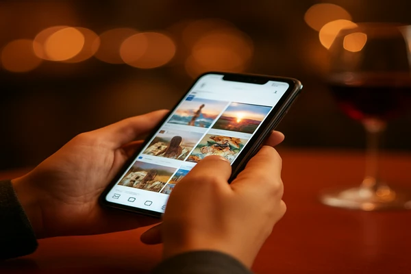 হাতের স্মার্টফোন নিয়ে একজন ব্যবহারকারী ডিজিটাল প্ল্যাটফর্মটি স্বাচ্ছন্দ্যে ব্যবহার করছেন