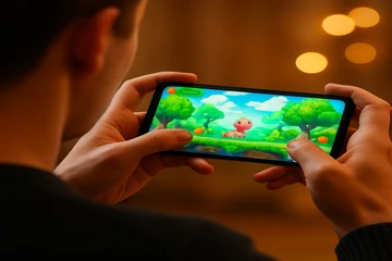 cv6 মোবাইল-উপযোগী গেমিং প্ল্যাটফর্ম ইন্টারফেসের একটি উদাহরণ