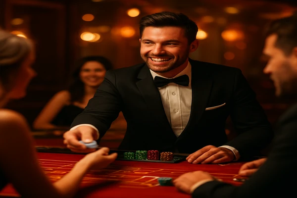 চকমকে অনলাইন গেমিং পরিবেশে একজন আত্মবিশ্বাসী প্রতিনিধি ব্যবহারকারীদের cv6 অ্যাকাউন্টে নিরাপদে প্রবেশ করার জন্য আহবান জানাচ্ছেন।